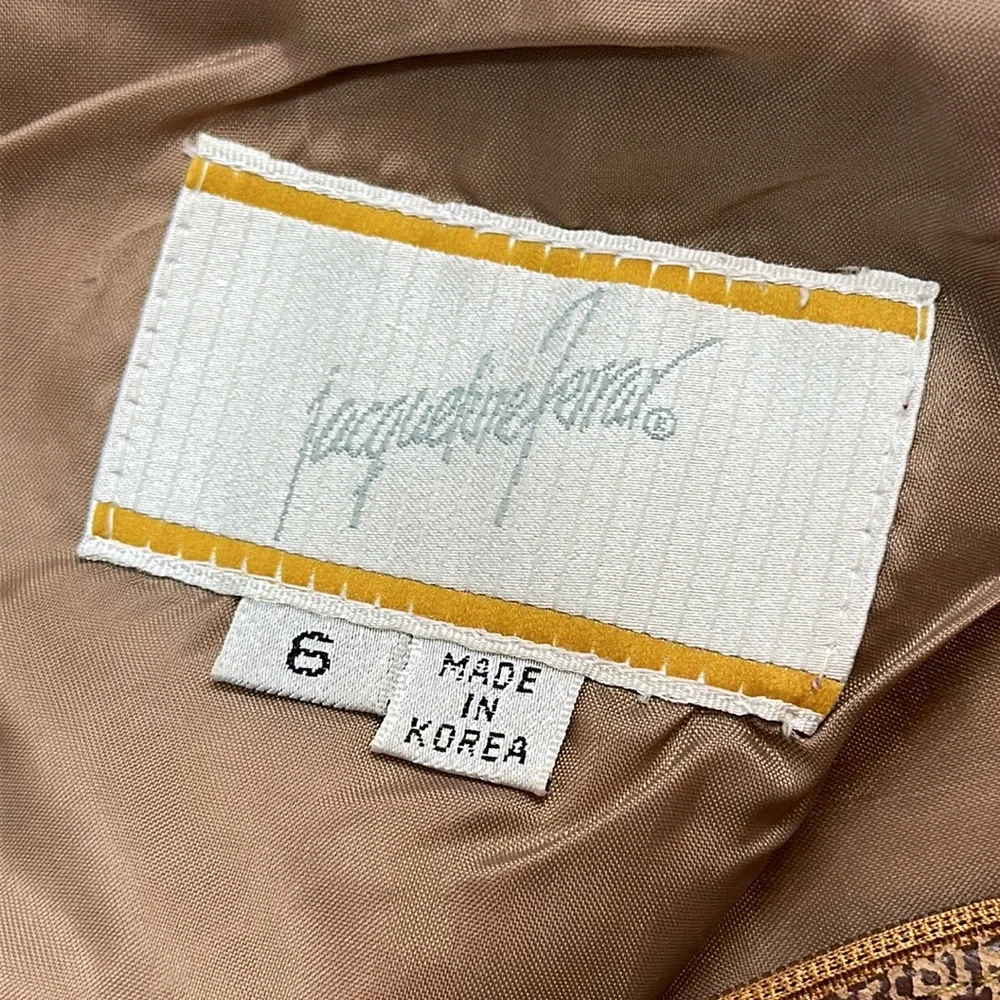 Jacqueline Ferrar Vintage Leather Skirt, Sz 6 - Picture 4 of 5